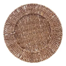 Prato De Baixo Sousplat Em Rattan Natural Prático Mimo Style Foto  mini 1