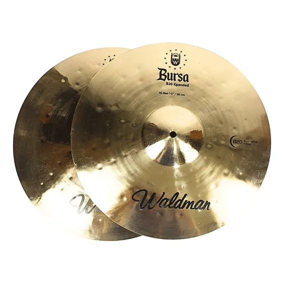 Prato De Bateria Hi-hat Chimbal 15 Pol. Bursa B20 Da Waldman Foto 1