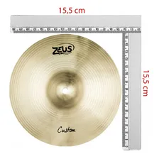 Prato De Bateria Zeus Custom Efeito Splash 6 Zcs6 Liga B20 Foto mini 2