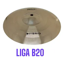 Prato De Bateria Zeus Hybrid B-20 Splash Zhs10 Prato Efeito Foto mini 4