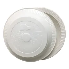 Prato Descartável Ps Copoplast Fundo Branco 26cm 25x10 Foto mini 1
