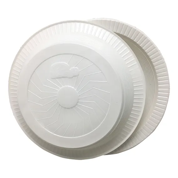 Prato Descartável Ps Copoplast Fundo Branco 26cm 25x10 Foto 1