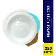 Prato Descartável Ps Copoplast Fundo Branco 26cm 25x10 Foto mini 4