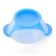 Prato E Talheres Térmicos Para Bebês Infantil Potinho Cor Cor Azul Liso Personagem Liso Foto mini 2