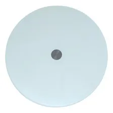 Prato Girat贸rio Centro De Mesa Em Vidro Branco E Inox 60cm Redondo Foto mini 4