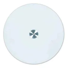 Prato Girat贸rio Centro De Mesa Em Vidro Branco E Inox 60cm Redondo Foto mini 3