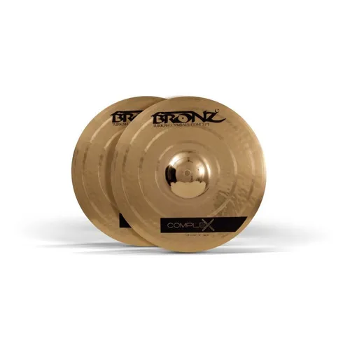 Prato Hi Hat Bronz Complex Hh 14 Polegadas Liga B20 Chimbal Foto 1