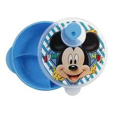 Prato Mickey C/ Divisões E Tampa C/ Válvula P/ Microondas Minnie Foto mini 1