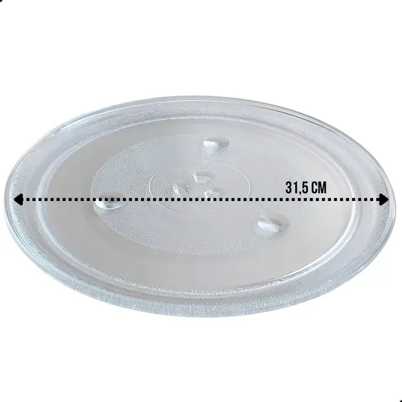 Prato Microondas Electrolux Brastemp consul panasonic cce Trevo 31,5cm Compativel Foto 1