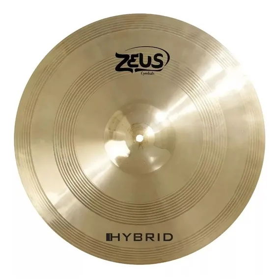 Prato Para Bateria Zeus Hybrid Crash 17 Pol. Zhc17 Liga B20 Cor Dourado-escuro Foto 1