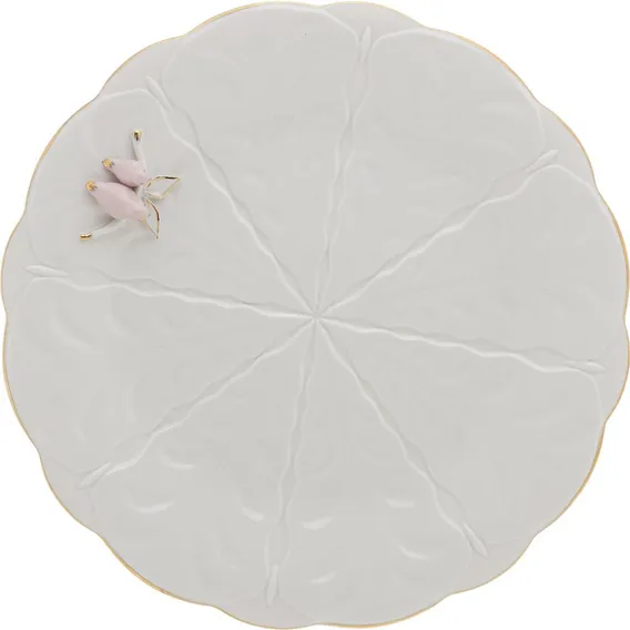 Prato Para Bolo Wolff Birds De Porcelana 30 Cm Foto 1