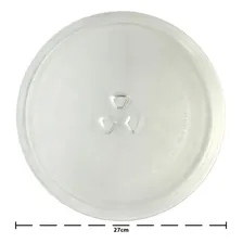 Prato Para Microondas Em Vidro 27cm Com 3 Trevos Foto mini  2