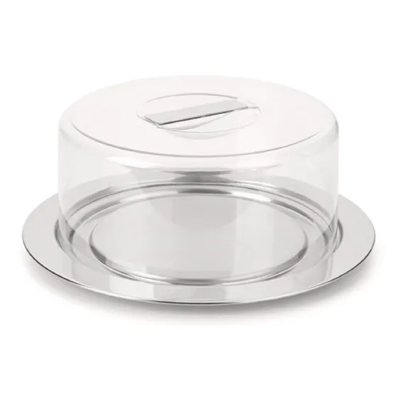 Prato Para Queijo Inox Vision 25 Cm Foto 1