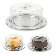 Prato Para Queijo Inox Vision 25 Cm Foto mini 3