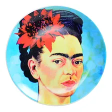Prato Porcelana Parede Frida Kahlo Ø20 Suporte Foto mini 1