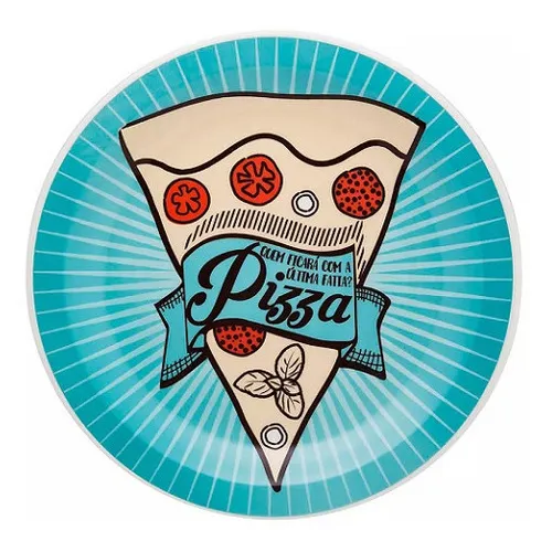 Prato Raso 26 Cm Oxford Pizza Blue Foto 1