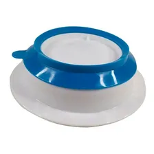 Prato Raso Com Ventosa Funny Meal Azul Multikids Baby Bb049 - Personagem Foto mini 3