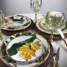 Prato Raso Maison Blanche Coleção Banana Mesa Posta Jg 6 Un Prato Para Refeição Foto mini 4