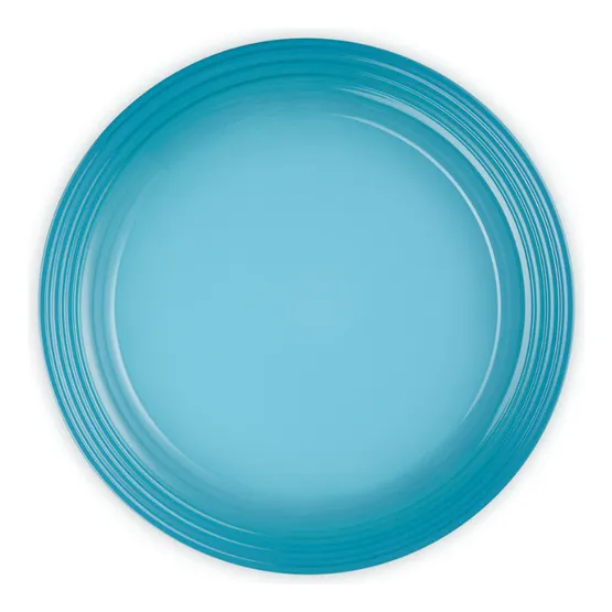 Prato Redondo Cerâmica 27cm Azul Caribe Le Creuset Foto 1