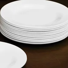Prato Sobremesa 18cm Melamine Branco Yangzi 12 Unidades Foto mini 1