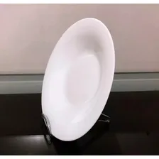 Prato Vidro Branco Fundo Opaline Temperado 24cm Kit 6 Un Liso Foto mini  3
