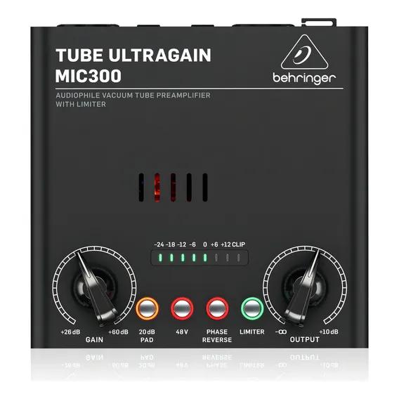Pré-amplificador de válvula Behringer Mic300 com limitador Foto 1