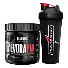 Pre Treino Evora 300g Darkness Integralmédica + Coqueteleira Sabor Uva Foto  mini 1