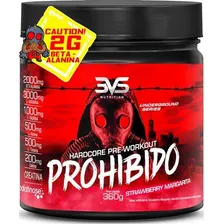 Pré Treino Nutrition 3VS Hardcore Pre-Workout Prohibido 360g  Sabor Strawberry Margarita Foto  mini 1