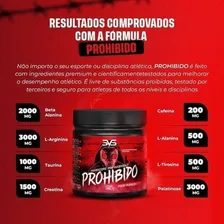 Pré Treino Nutrition 3VS Hardcore Pre-Workout Prohibido 360g  Sabor Strawberry Margarita Foto mini  2