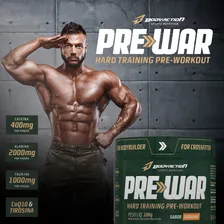 Pré Treino Sem Cafeína Pre Night 200g + Pré Treino Com Cafeína Pre War 100g Bodyaction Sabor Morango/Guaraná Foto mini 2
