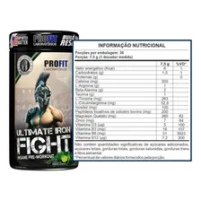 Pré-treino Ultimate Iron Fight 270g - Profit Labs Sabor Limão Suplemento Foto mini 2