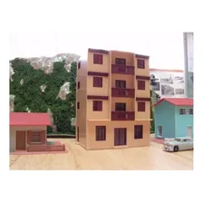 Prédio De Apartamentos Escala Ho 1/87 Frateschi 1524 Foto mini 2