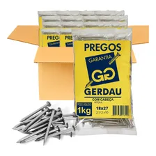 Prego 18x27 Com Cabeça 20kg Gerdau Foto mini 1