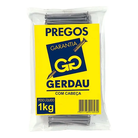 Prego Gerdau Com Cabeca 26x84 Kg 117000250 Foto 1