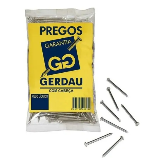 Prego Polido Com Cabeça 18x36 1kg - Gerdau Foto 1