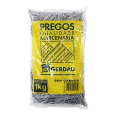 Prego Sem Cabeça 6x6 Gerdau 1 Kg Foto mini 3