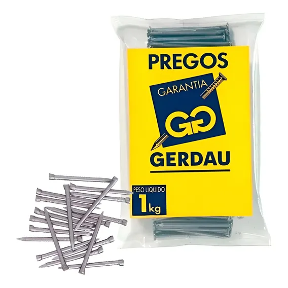 Prego Sem Cabeça Polido 10x10 1kg Gerdau Foto 1