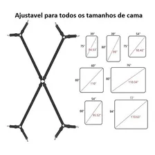 Prendedor Branco Para Lençol Regulável Solteiro Casal Foto mini 3