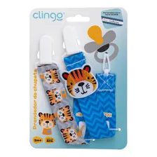 Prendedor Chupeta Bebê 2un Customizável Trigre Clingo Foto mini 2