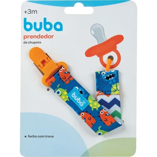 Prendedor De Chupeta Monstrinhos - Buba Baby Foto 1