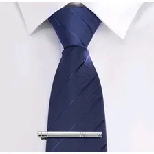 Prendedor De Gravata Slim Prata Dourado Foto mini 3