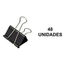 Prendedor De Papel Binder Clip 25mm Preto 48 Unidades Lyke Foto  mini 1