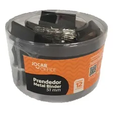 Prendedor De Papel Binder Clip Jocar 51 Mm Pote C/ 12 Foto mini 3