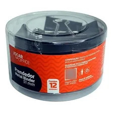 Prendedor De Papel Binder Clip Jocar 51 Mm Pote C/ 12 Foto mini 1