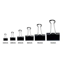 Prendedor De Papel Binder Clip Jocar 51 Mm Pote C/ 12 Foto mini 4