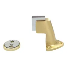 Prendedor Fixador Trava Porta Magnético Dourado Escovado Foto mini 1