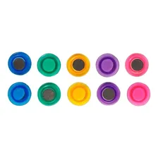 Prendedor Magnetico Imã Colorido Geladeira Quadro 20mm C/ 10 Foto mini 2