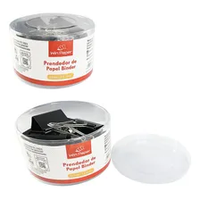 Prendedor Papel Binder 51mm 12 Unidades Preto Foto mini 2