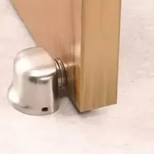 Prendedor Porta Magnético Aparador Peso Batente ( 3 ) Acabamento Fosco Cor Prateado Foto mini 3