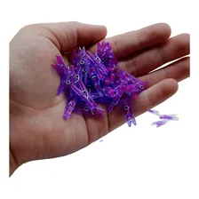 Prendedor Roxo Mini Pregador 100 Peças Organizador Foto mini  2